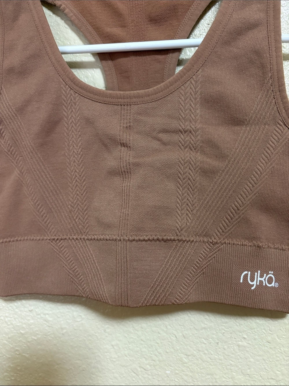 Ryka Chestnut Seamless Racerback Sports Bra - Picture 3 of 5